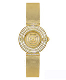  Shop Authentic Guess Dream Quartz Gold Dial Gold Mesh Strap Watch For Women - GW0550L2 - Luxxuri