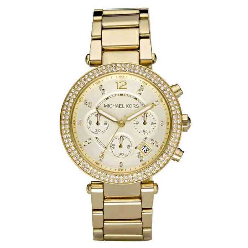  Shop Authentic Michael Kors Parker Gold Dial Gold Steel Strap Watch for Women - MK5354 - Luxxuri