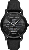  Shop Authentic Emporio Armani Meccanico Quartz Black Dial Black Leather Strap Watch For Men - AR60032 - Luxxuri