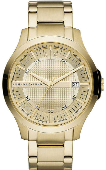  Shop Authentic Armani Exchange Hampton Chronograph Gold Dial Gold Steel Strap Watch For Men - AX2415 - Luxxuri