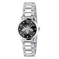 Shop Authentic Gucci G Timeless Quartz Diamonds Black Dial Silver Steel Strap Watch For Women - YA1265024 - Luxxuri