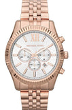  Shop Authentic Michael Kors Lexington Chronograph White Dial Rose Gold Steel Strap Watch For Women - MK8313 - Luxxuri