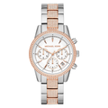  Shop Authentic Michael Kors Ritz Chronograph White Dial Two Tone Steel Strap Watch For Women - MK6651 - Luxxuri