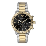  Shop Authentic Emporio Armani Analog Chronograph Black Dial Two Tone Steel Strap Watch For Men - AR11521 - Luxxuri