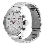  Shop Authentic Tommy Hilfiger Trent Multifunction White Dial Silver Steel Strap Watch for Men - 1791140 - Luxxuri