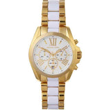  Shop Authentic Michael Kors Bradshaw Chronograph White Dial Two Tone Steel Strap Watch For Women - MK5743 - Luxxuri