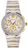  Shop Authentic Versace Greca Chronograph White Dial Two Tone Steel Strap Watch For Men - VEZ900321 - Luxxuri