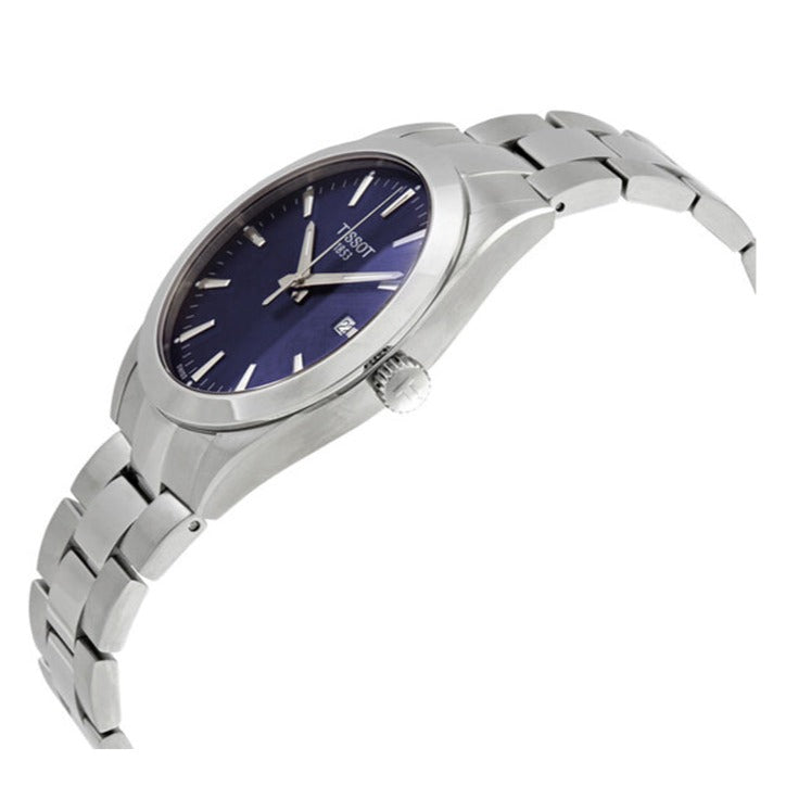 Shop Authentic Tissot Gentleman Blue Dial Silver Steel Strap Watch For Men - T127.410.11.041.00 - Luxxuri