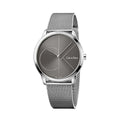  Shop Authentic Calvin Klein Minimal Black Dial Silver Mesh Bracelet Watch for Men - K3M21123 - Luxxuri