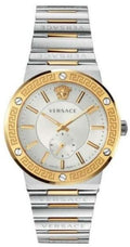  Shop Authentic Versace Greca Silver Dial Two Tone Steel Strap Watch for Men - VEVI00320 - Luxxuri