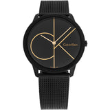  Shop Authentic Calvin Klein Minimal Black Dial Black Mesh Bracelet Watch for Men - K3M214X1 - Luxxuri