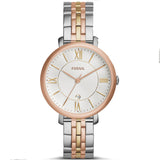  Shop Authentic Fossil Jacqueline White Dial Two Tone Steel Strap Watch for Women - ES3844 - Luxxuri