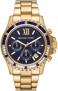  Shop Authentic Michael Kors Everest Chronograph Blue Dial Gold Steel Strap Watch For Women - MK6971 - Luxxuri