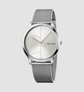  Shop Authentic Calvin Klein Minimal Silver Dial Silver Mesh Bracelet Watch for Men - K3M2112Z - Luxxuri