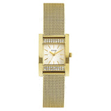 Shop Authentic Guess Nouveau Diamonds Gold Dial Gold Mesh Bracelet Watch for Women - W0127L2 - Luxxuri