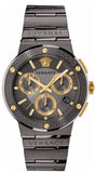  Shop Authentic Versace Greca Icon Quartz Black Dial Black Steel Strap Watch For Men - VEZ900521 - Luxxuri