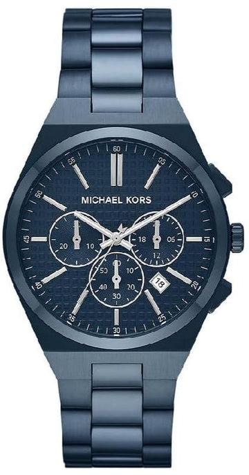  Shop Authentic Michael Kors Lennox Chronograph Blue Dial Blue Steel Strap Watch For Women - MK9147 - Luxxuri