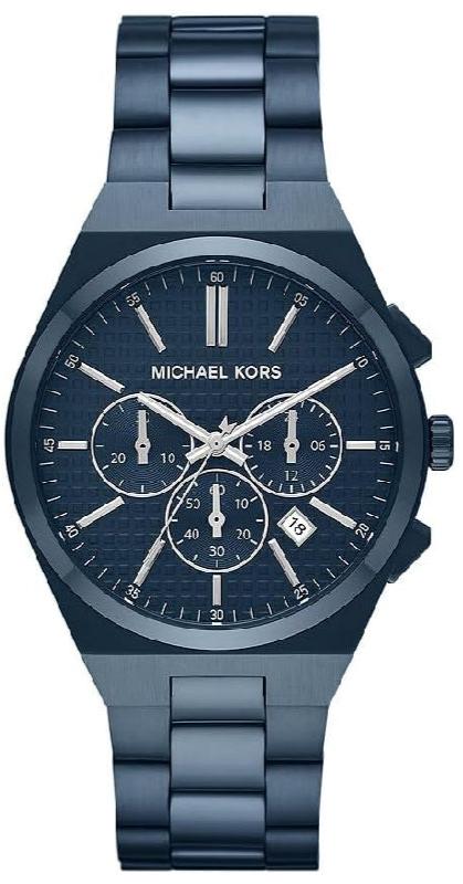  Shop Authentic Michael Kors Lennox Chronograph Blue Dial Blue Steel Strap Watch For Women - MK9147 - Luxxuri