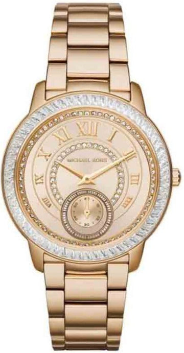  Shop Authentic Michael Kors Madelyn Quartz Gold Dial Gold Steel Strap Watch For Women - MK6287 - Luxxuri