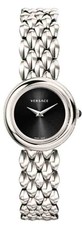  Shop Authentic Versace V-Flare Quartz Black Dial Silver Steel Strap Watch for Women - VEBN00618 - Luxxuri
