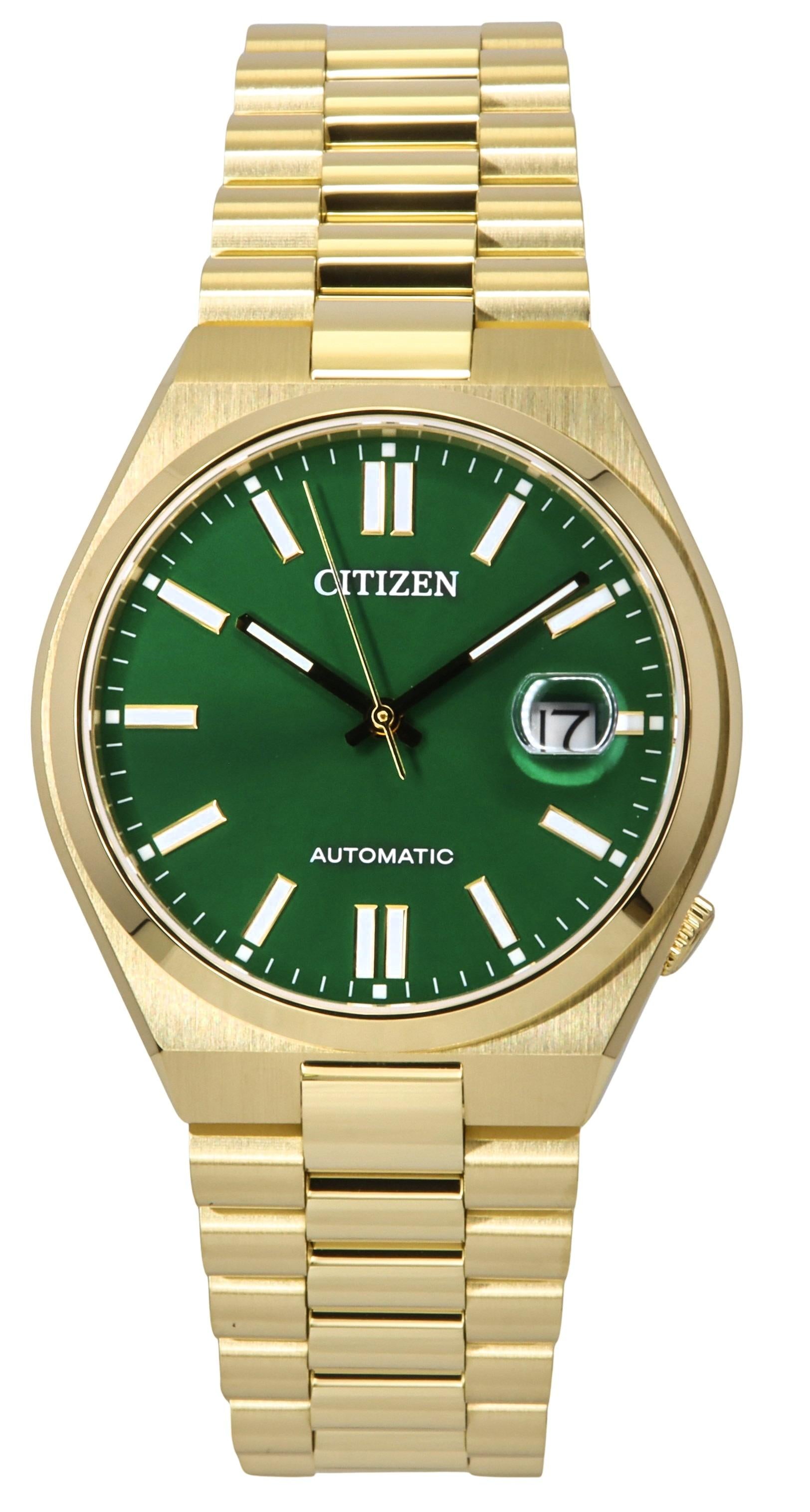  Shop Authentic Citizen Tsuyosa Automatic Green Dial Gold Steel Strap Watch For Men - NJ0152-51X - Luxxuri