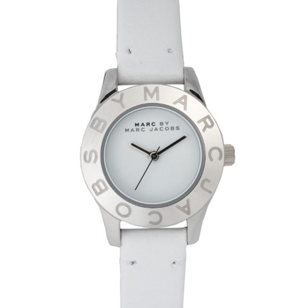  Shop Authentic Marc Jacobs Blade White Dial White Leather Strap Watch for Women - MBM1097 - Luxxuri