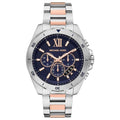  Shop Authentic Michael Kors Brecken Chronograph Blue Dial Two Tone Steel Strap Watch For Men - MK9065 - Luxxuri