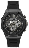 Guess Momentum Black Dial Black Rubber Strap Watch for Men - GW0263G4