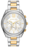  Shop Authentic Michael Kors Janelle Chronograph Silver Dial Two Tone Steel Strap Watch For Men - MK8994 - Luxxuri
