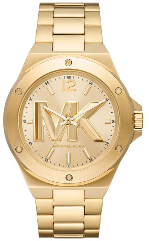 Shop Authentic Michael Kors Lennox Three-Hand Quartz Gold Dial Gold Steel Strap Watch For Men - MK8939 - Luxxuri