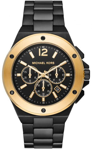  Shop Authentic Michael Kors Lennox Chronograph Black Dial Black Steel Strap Watch For Men - MK8941 - Luxxuri