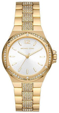  Shop Authentic Michael Kors Lenox Three Hand Silver Dial Gold Steel Strap Watch For Women - MK7361 - Luxxuri