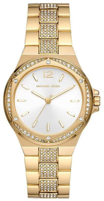  Shop Authentic Michael Kors Lenox Three Hand Silver Dial Gold Steel Strap Watch For Women - MK7361 - Luxxuri