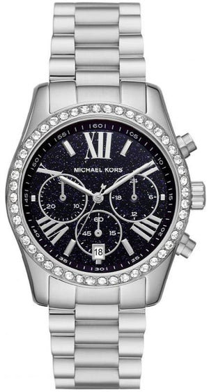  Shop Authentic Michael Kors Lexington Chronograph Black Dial Silver Steel Strap Watch For Women - MK7277 - Luxxuri