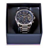  Shop Authentic Tommy Hilfiger Baker Quartz Blue Dial Silver Steel Strap Watch For Men - 1710448 - Luxxuri