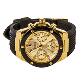  Shop Authentic Guess Athena Gold Dial Black Rubber Strap Watch For Women - GW0030L2 - Luxxuri