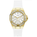  Shop Authentic Guess Venus Diamonds White Dial White Rubber Strap Watch for Women - GW0118L5 - Luxxuri