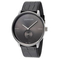  Shop Authentic Calvin Klein Accent Black Dial Black Leather Strap Watch for Men - K2Y211C3 - Luxxuri