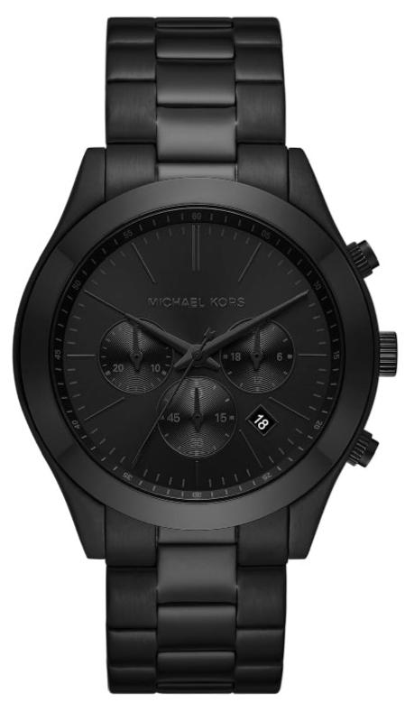  Shop Authentic Michael Kors Slim Runway Chronograph Black Dial Black Steel Strap Watch For Men - MK8919 - Luxxuri