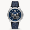  Shop Authentic Michael Kors Brecken Chronograph Blue Dial Blue Rubber Strap Watch For Men - MK8923 - Luxxuri