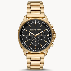  Shop Authentic Michael Kors Sullivan Quartz Black Dial Gold Steel Strap Watch For Men - MK8969 - Luxxuri