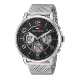  Shop Authentic Tommy Hilfiger Chronograph Black Dial Silver Mesh Bracelet Watch for Men - 1791292 - Luxxuri