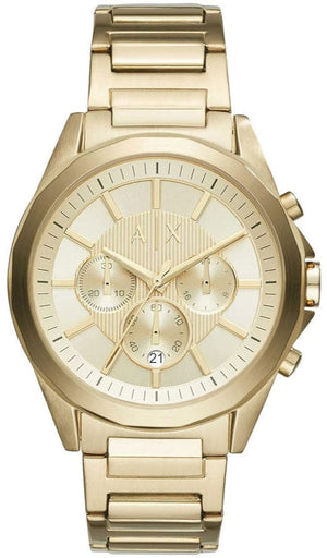  Shop Authentic Armani Exchange Drexler Chronograph Gold Dial Gold Steel Strap Watch For Men - AX2602 - Luxxuri