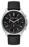  Shop Authentic Michael Kors Sullivan Chronograph Black Dial Black Leather Strap Watch For Men - MK8997 - Luxxuri