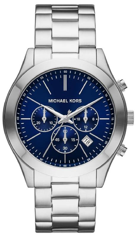  Shop Authentic Michael Kors Slim Runway Chronograph Blue Dial Silver Steel Strap Watch For Men - MK8917 - Luxxuri
