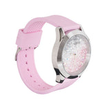  Shop Authentic Guess Crush Crystals Silver Dial Pink Rubber Strap Watch for Women - W1223L1 - Luxxuri