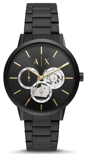  Shop Authentic Armani Exchange Cayde Chronograph Black Dial Black Steel Strap Watch for Men - AX2748 - Luxxuri
