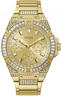  Shop Authentic Guess Zeus Diamonds Gold Dial Gold Steel Strap Watch for Men - GW0209G2 - Luxxuri