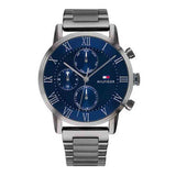  Shop Authentic Tommy Hilfiger Kane Quartz Blue Dial Black Steel Strap Watch for Men - 1791456 - Luxxuri