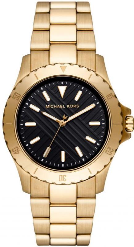  Shop Authentic Michael Kors Everest Three-Hand Black Dial Gold Steel Strap Watch For Men - MK9078 - Luxxuri